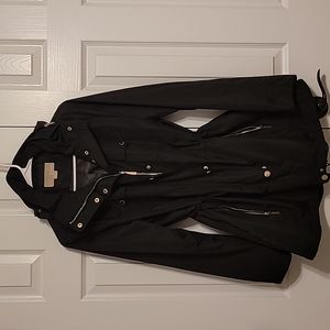Women's Michael Kors Anorak Rain Jacket, Black, Large